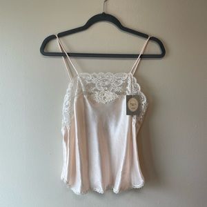 Vintage Christian Dior lace satin cami